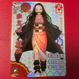 Nezuko Kamado Demon Slayer Kimetsu no Yaiba Trading Card  R Rarity Holo Foil